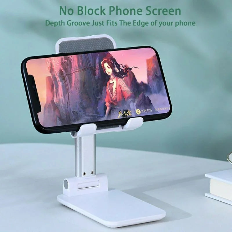 Folding Desktop Phone Stand | Adjustable Mobile Pad Stand
