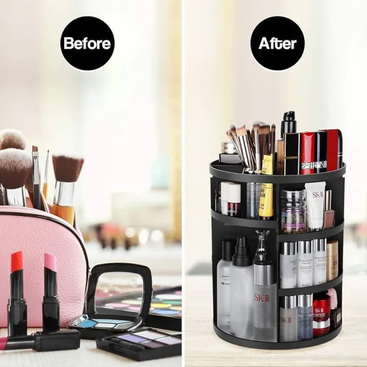 Imported 360 Rotating Cosmetics/Jewelery Organizer with Box (2 Colors)