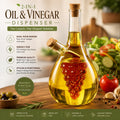 2 in 1 Glass Oil Pot Soy Sauce Bottle Vinegar Oil Bottle