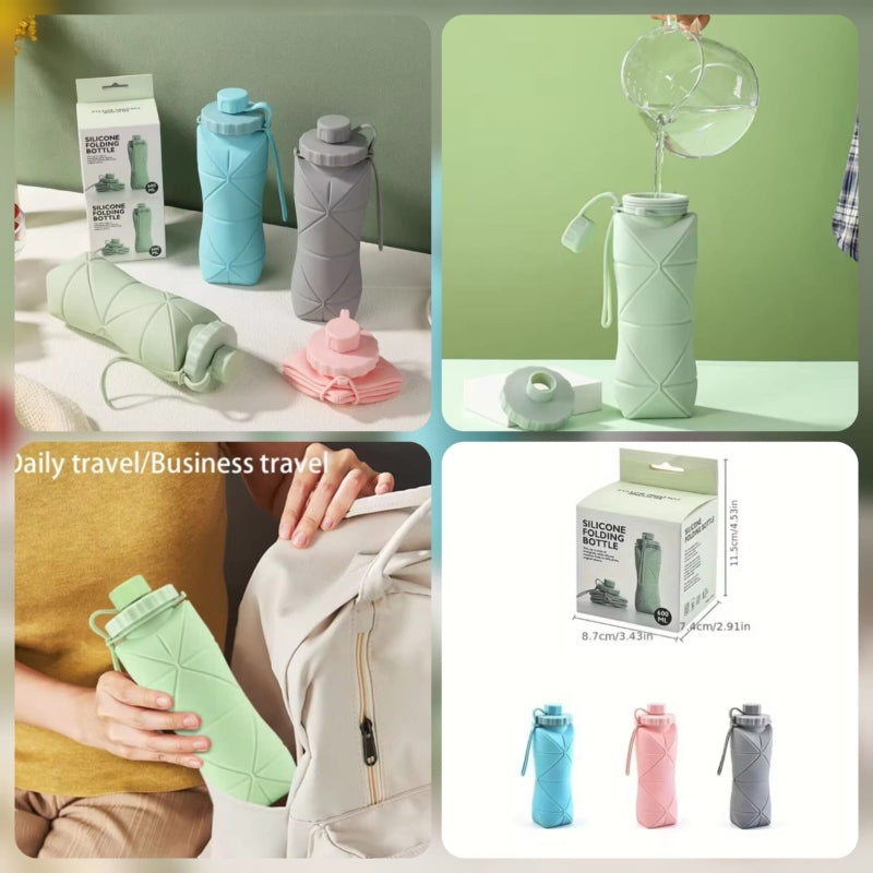 Silicone Foldable Water Bottles For Travel