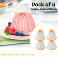 Pack of 4 Custards/Jelly Putting Moulds (with Box Packing)
