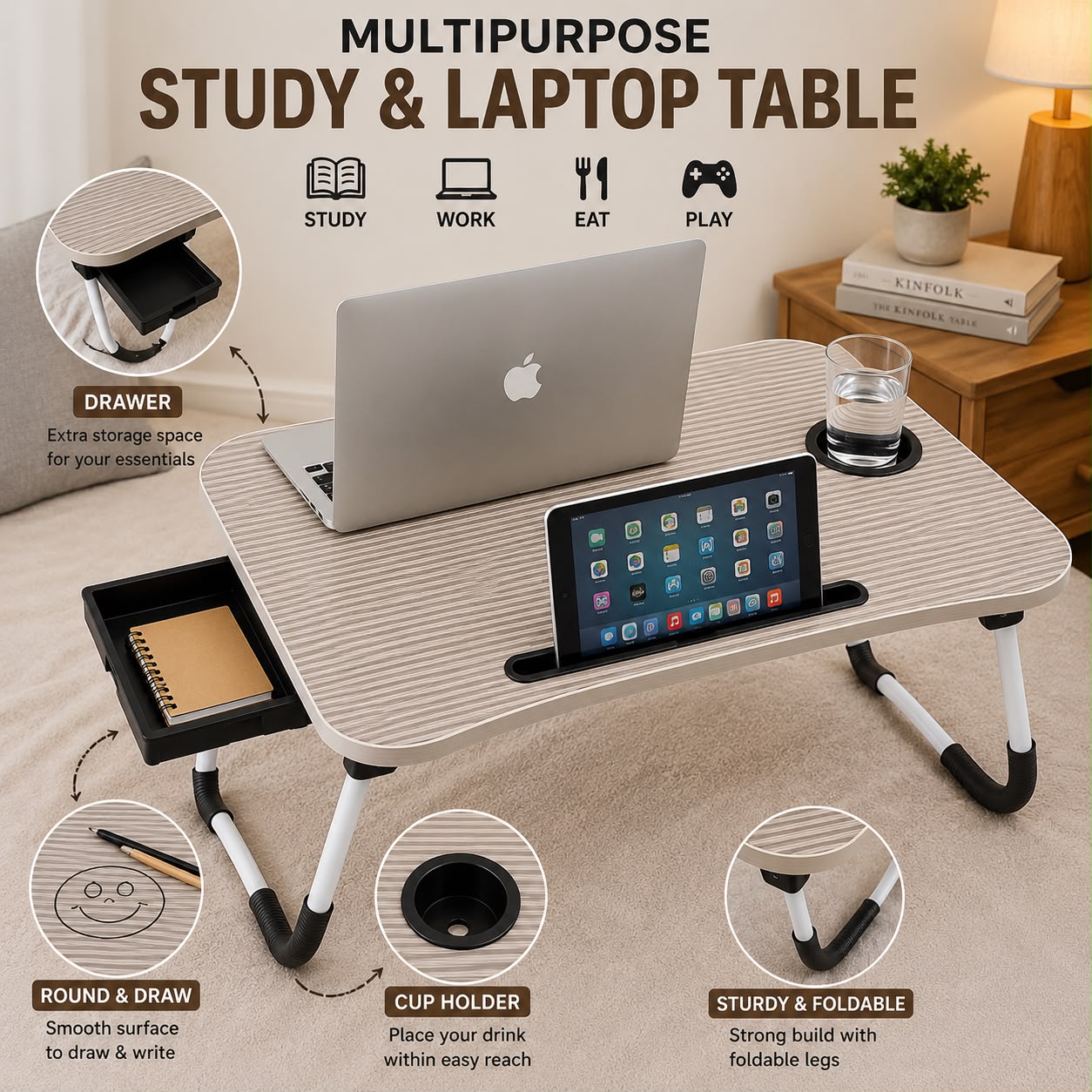 STUDY & LAPTOP TABLE