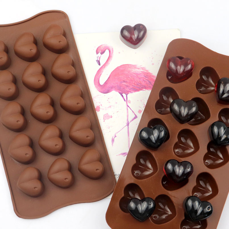 Diamond Heart Shape Silicon Reusable Chocolate Mould