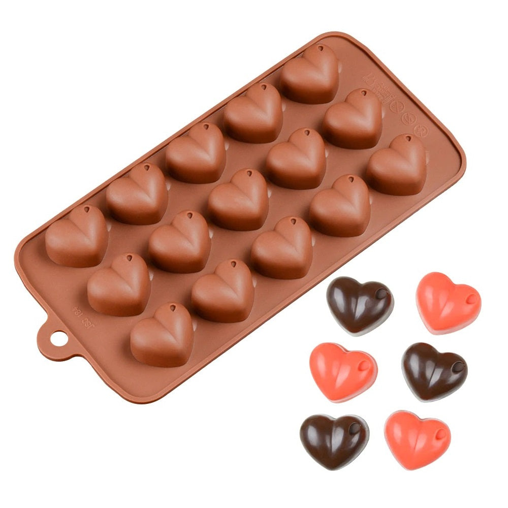 Diamond Heart Shape Silicon Reusable Chocolate Mould