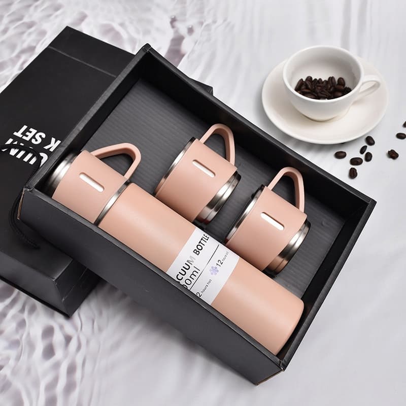 High Quality Thermo Bottle Vacuum Flask Set for Bussiness Holiday Gift