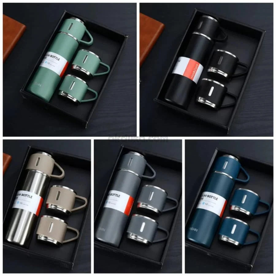 High Quality Thermo Bottle Vacuum Flask Set for Bussiness Holiday Gift
